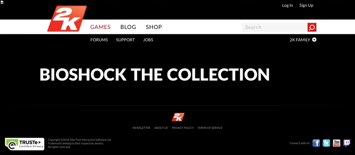 Упоминание о BioShock: The Collection нашли на сайте 2K Games - фото 1