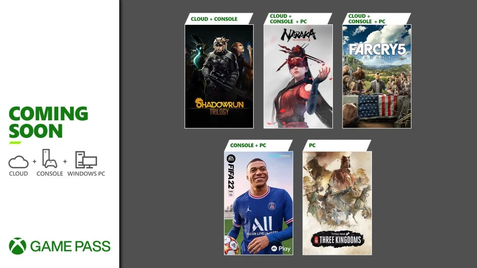 Far Cry 5, FIFA 22, Total War: Three Kingdoms — среди ближайших новинок Game Pass - фото 1