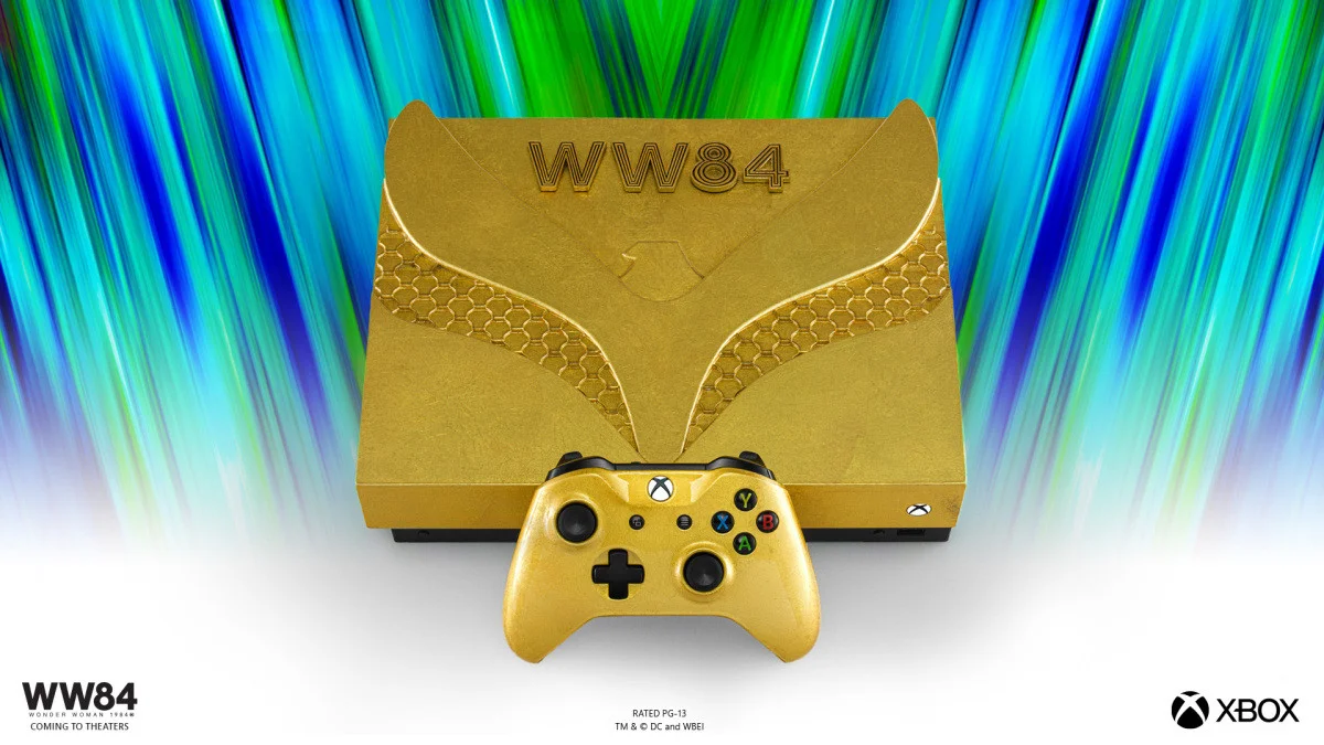 Microsoft выпустит Xbox One X по «Чудо-женщине» — один из них покрыт золотом - фото 1