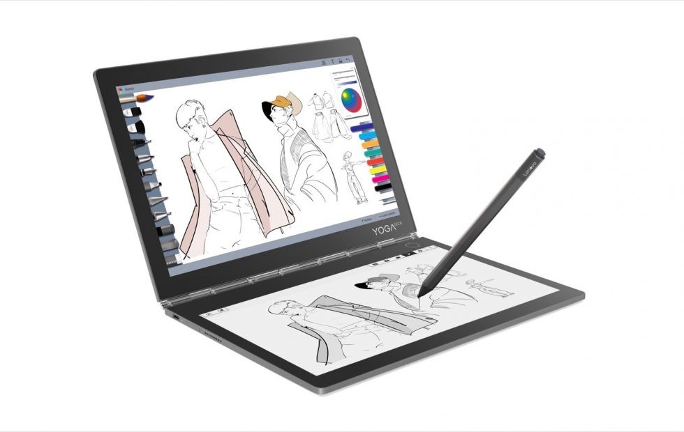 Lenovo Yoga Book C930: ноутбук-трансформер с E-Ink-экраном вместо клавиатуры - изображение обложка