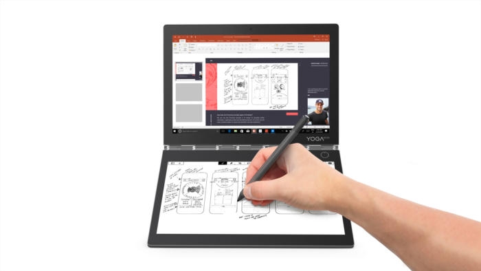 Lenovo Yoga Book C930: ноутбук-трансформер с E-Ink-экраном вместо клавиатуры - изображение 5 Lenovo Yoga Book C930: ноутбук-трансформер с E-Ink-экраном вместо клавиатуры - фото 5