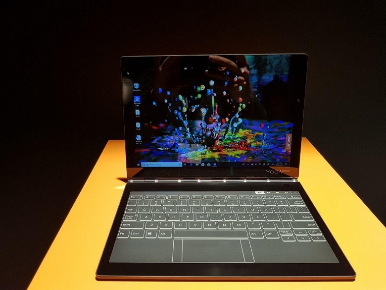 Lenovo Yoga Book C930: ноутбук-трансформер с E-Ink-экраном вместо клавиатуры - изображение 2 Lenovo Yoga Book C930: ноутбук-трансформер с E-Ink-экраном вместо клавиатуры - фото 2