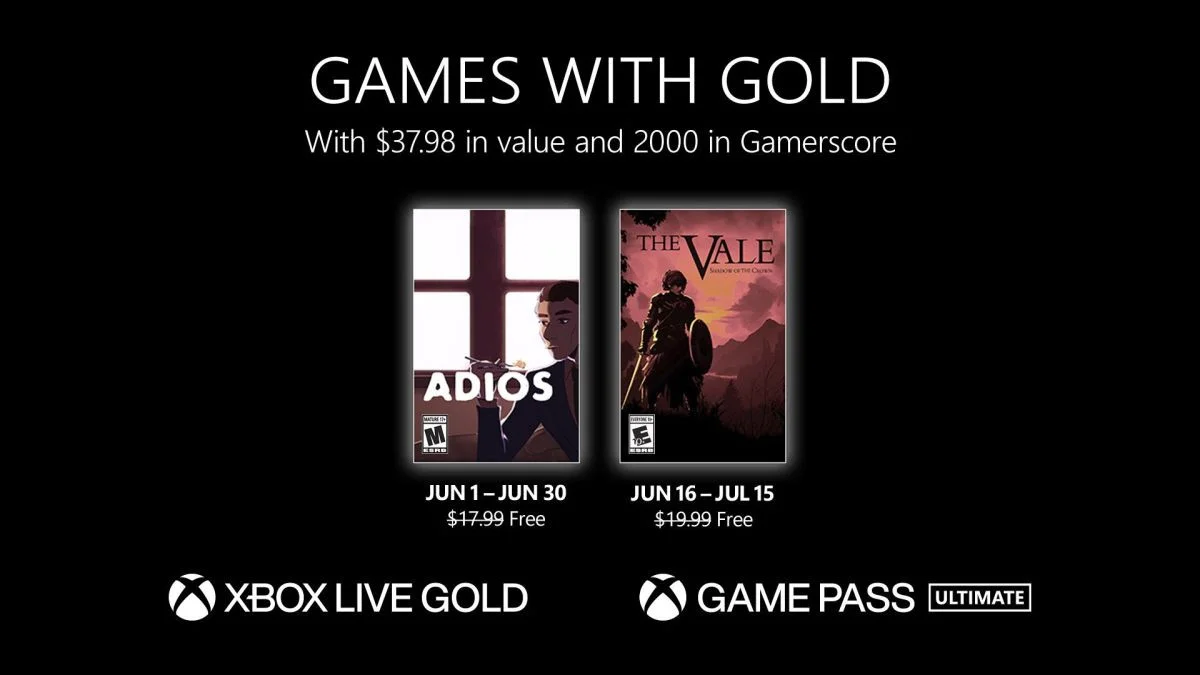 В июне подписчики Xbox Live Gold получат Adios и The Vale Shadow of the Crown - фото 1