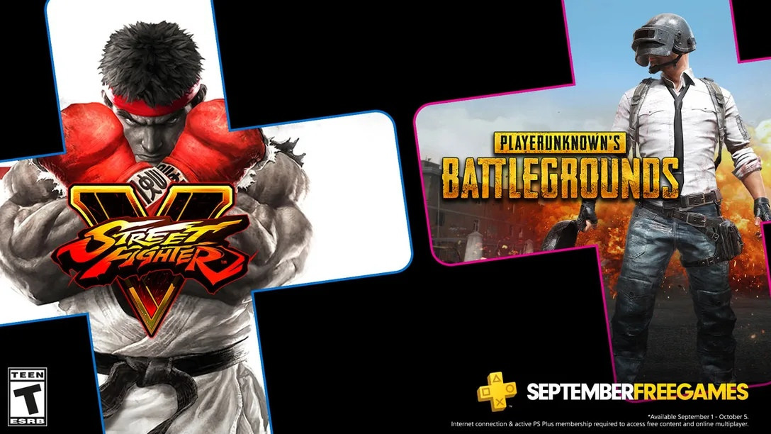 В сентябрьском PS Plus раздадут PUBG и Street Fighter V - изображение обложка