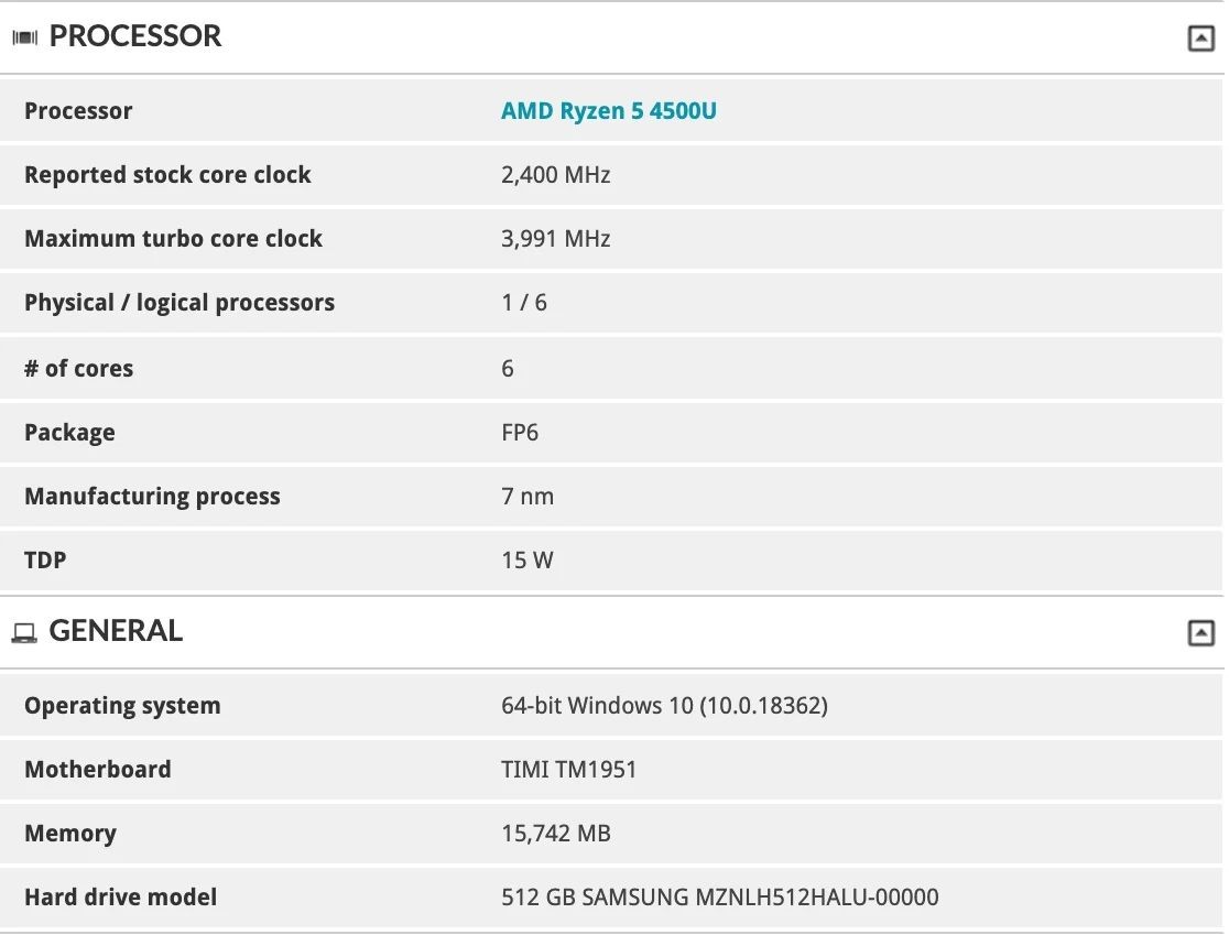 Утечка показывает, что новые RedmiBook получат процессоры AMD Ryzen 4000U - изображение 2 Утечка показывает, что новые RedmiBook получат процессоры AMD Ryzen 4000U - фото 2