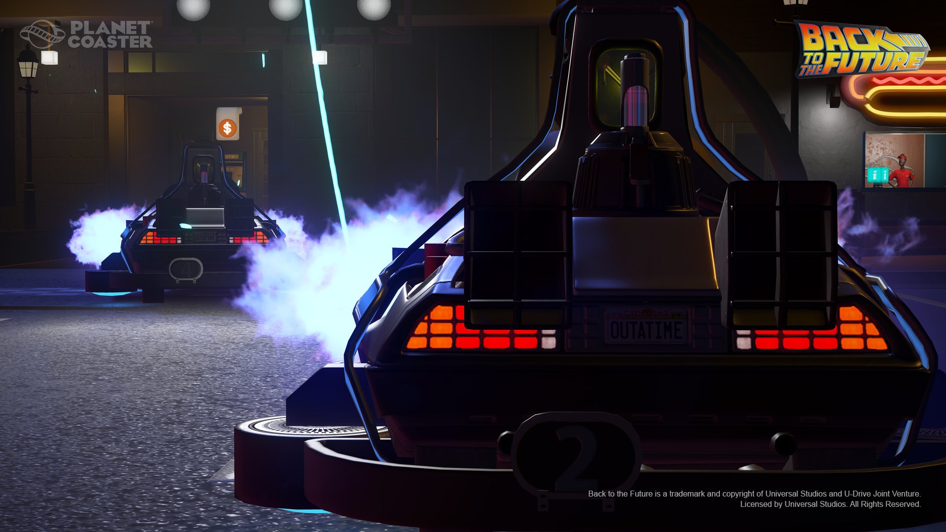 В Planet Coaster появились машинки из «Семейки монстров» и «Назад в будущее» - изображение обложка