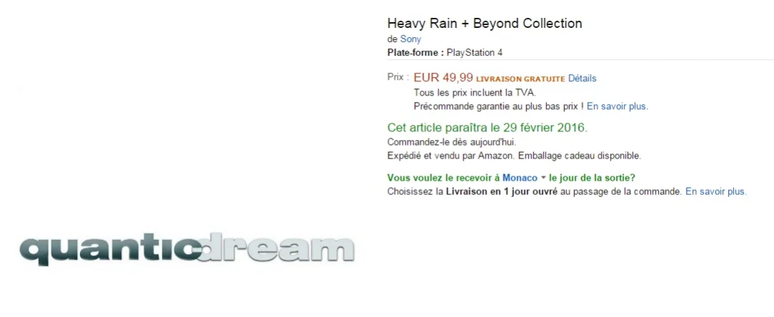 В Amazon появился сборник Heavy Rain + Beyond Collection - фото 1