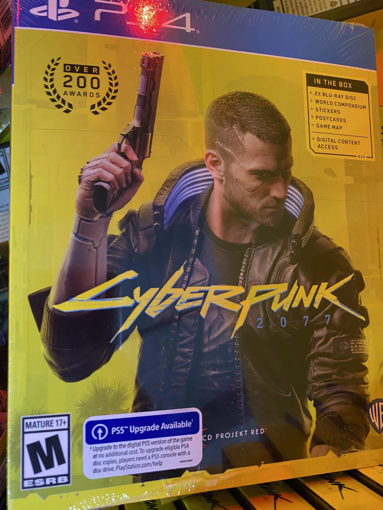 Игрок получил диск с Cyberpunk 2077 для PS4 и выложил 20 минут геймплея - фото 1