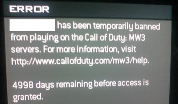 Игрока в Modern Warfare 3 забанили на 5000 дней - изображение обложка