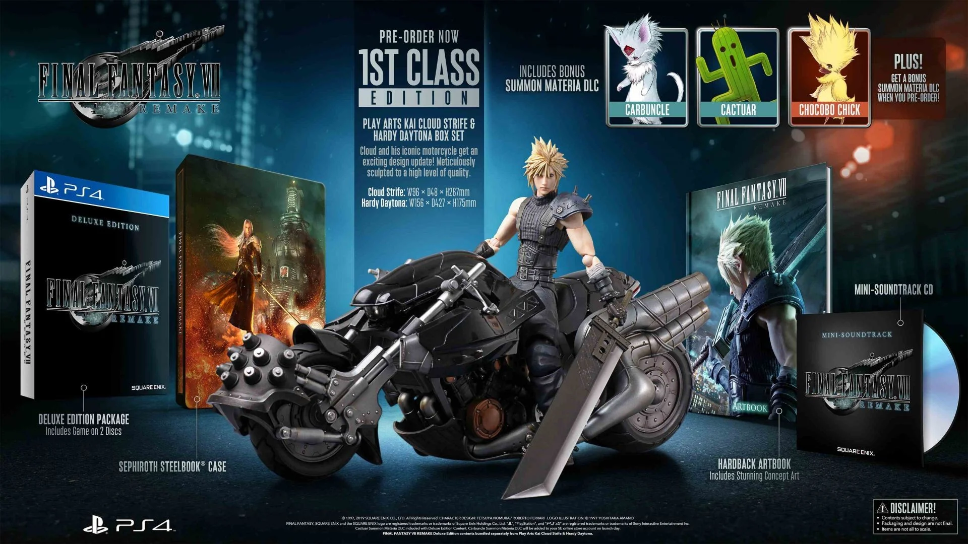 Коллекционку Final Fantasy VII Remake укомплектовали Клаудом на мотоцикле - фото 2