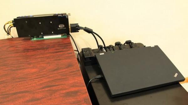 Внешнюю видеокарту подключили к лэптопу - изображение обложка