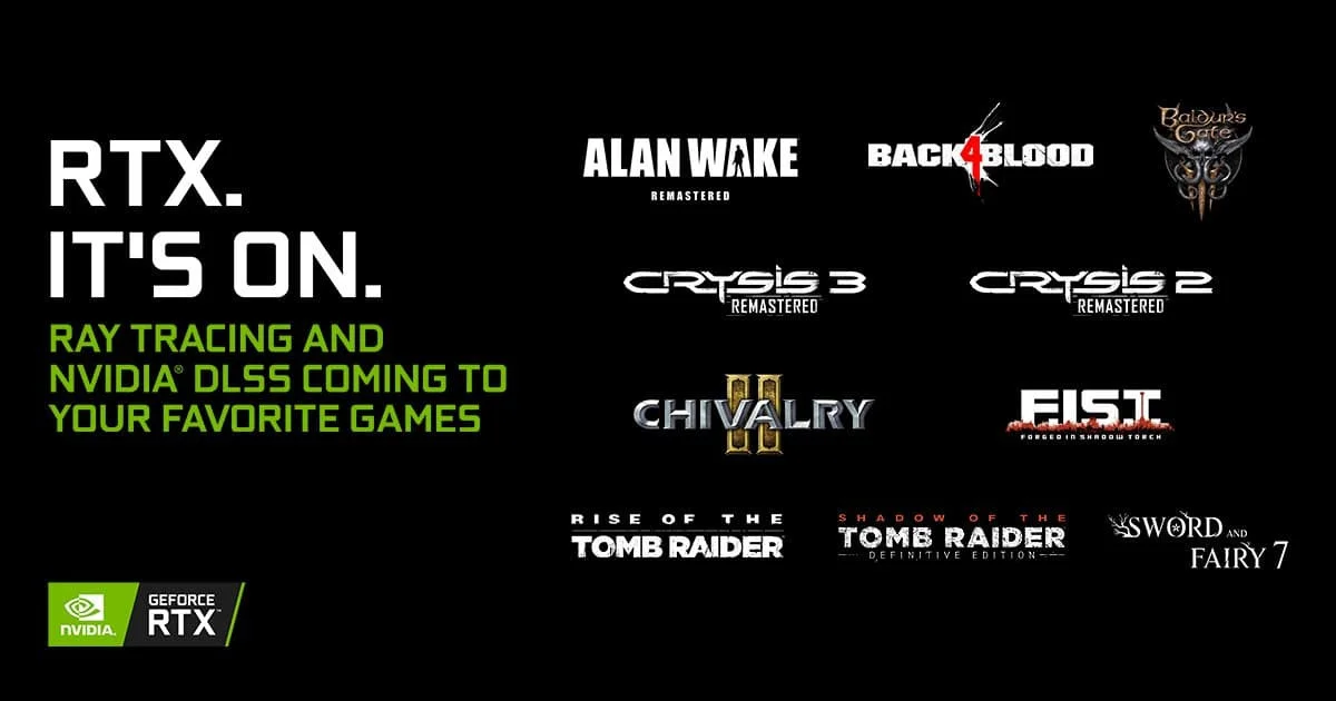 NVIDIA добавляет DLSS ещё в десять игр, включая Baldur's Gate 3 и Chivalry 2 - фото 1
