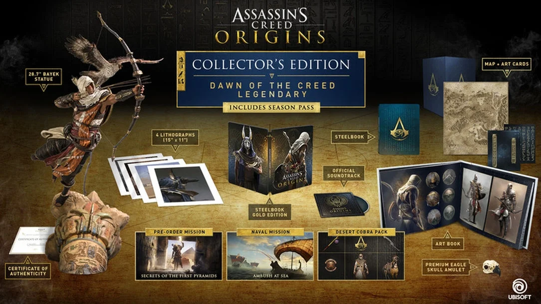 Коллекционное издание Assassin's Creed: Origins стоит 800 долларов - фото 1