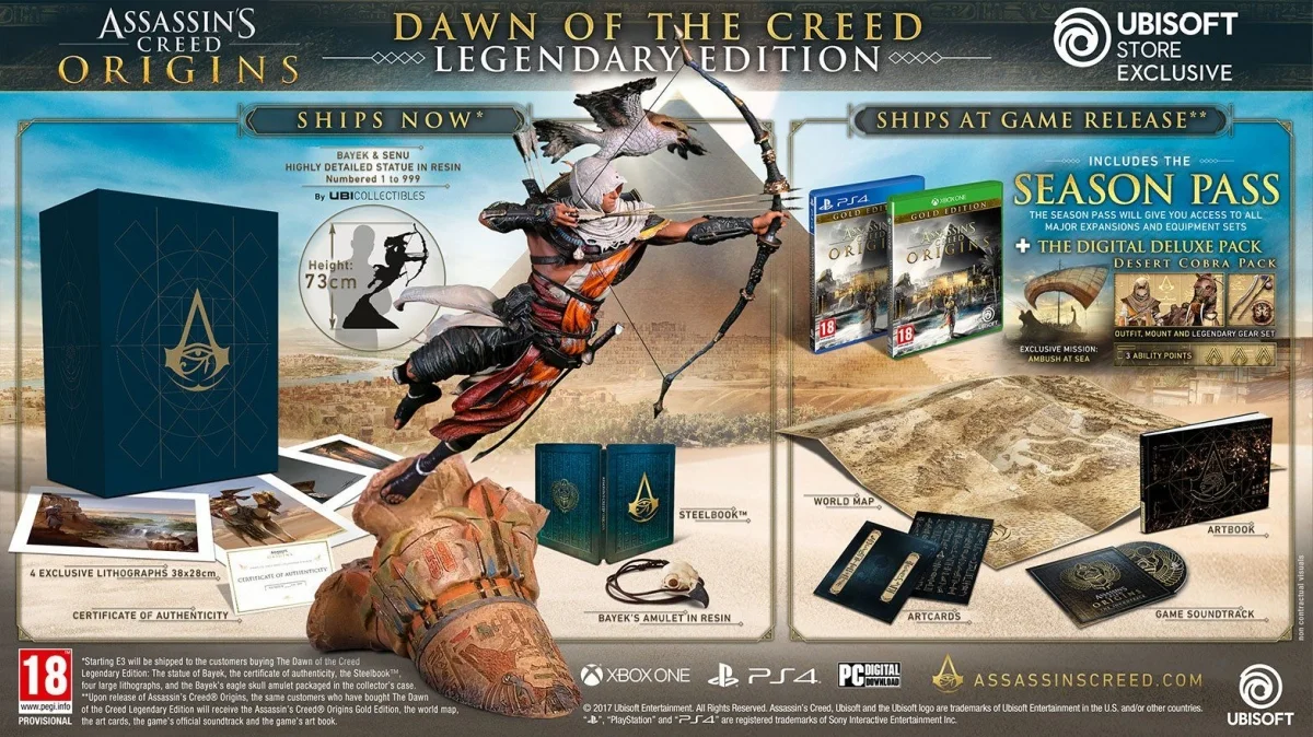 Коллекционное издание Assassin's Creed: Origins стоит 800 долларов - фото 5