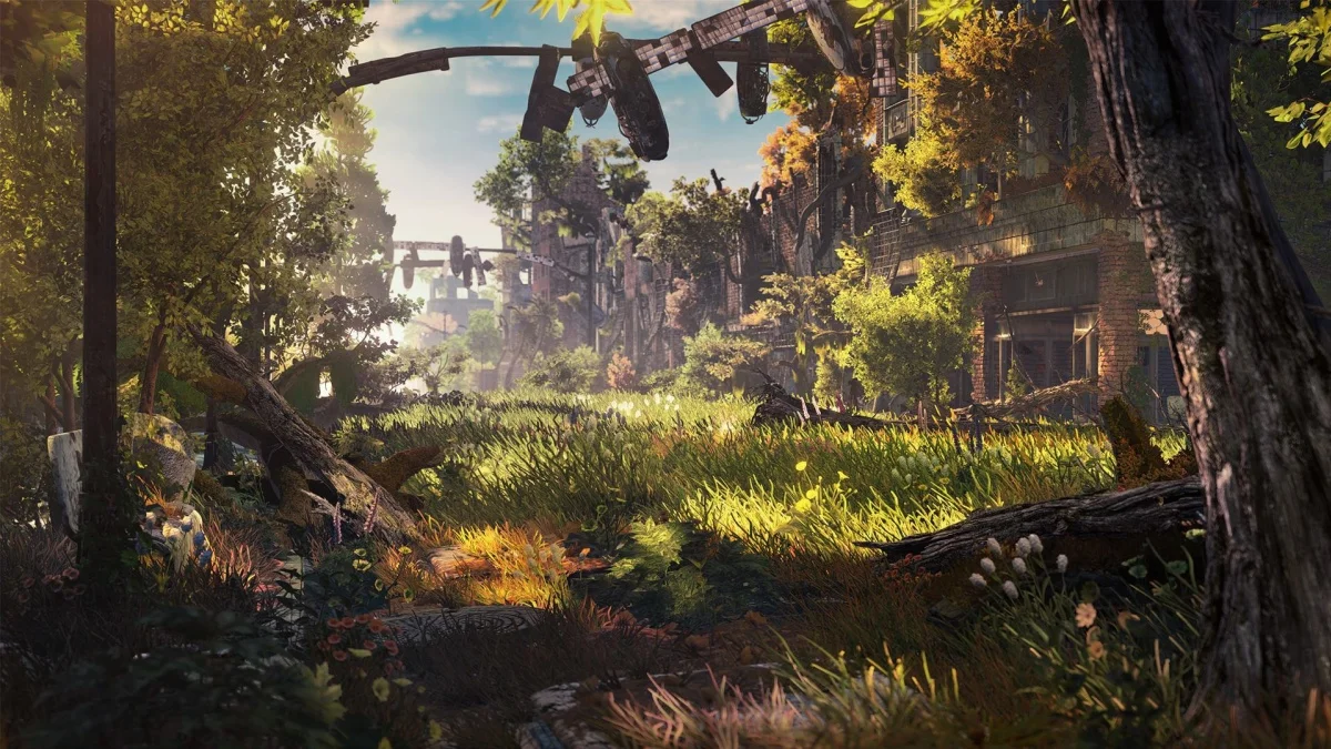 На скриншотах Horizon: Zero Dawn можно увидеть охоту на стальных динозавров - фото 4