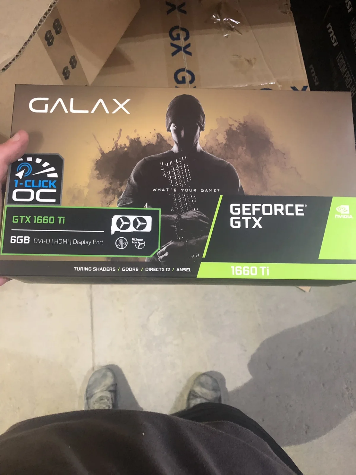 На Reddit появились фото упаковки GeForce GTX 1660 Ti в исполнении Galax - фото 1