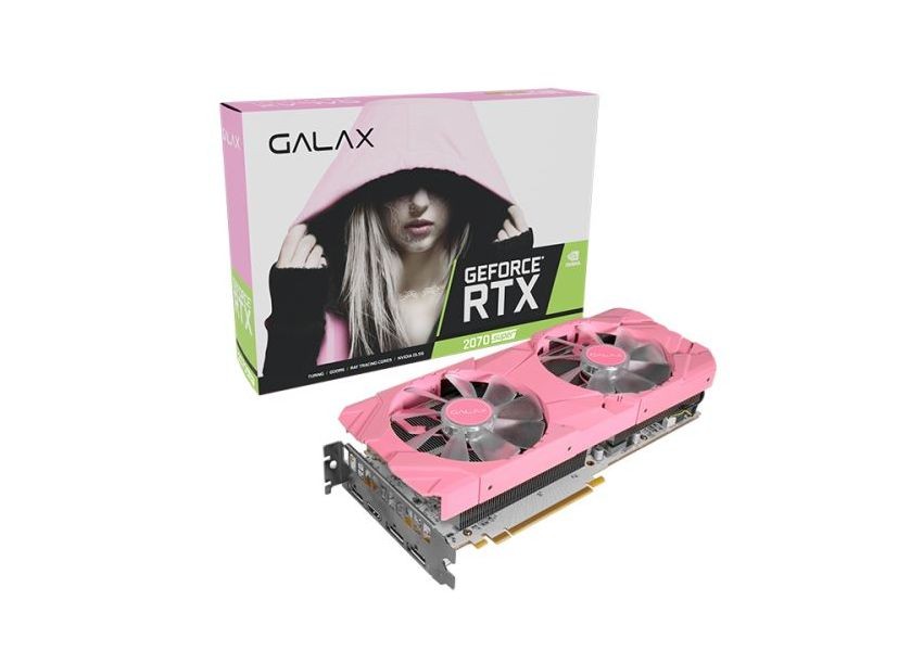 Больше гламура! Galax показала розовую GeForce RTX 2070 Super EX - изображение обложка