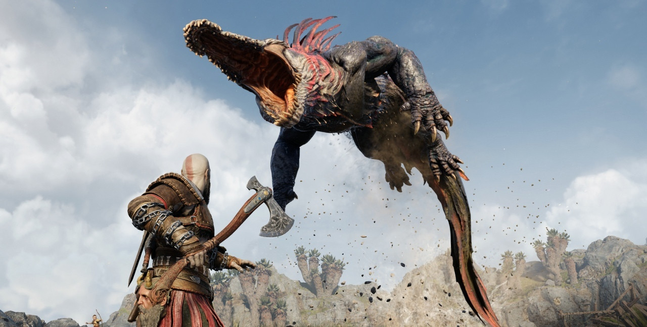 В новом геймплее God of War: Ragnarok показали сражения Кратоса с врагами - изображение обложка