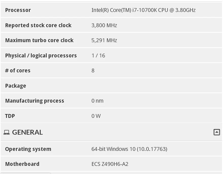 Утечка: Intel Core i7-10700K можно будет штатно разогнать до 5,3 ГГц - фото 1