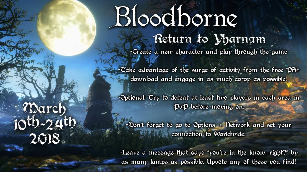 «Возвращение в Ярнам» — игроки призывают всех в Bloodborne - фото 1