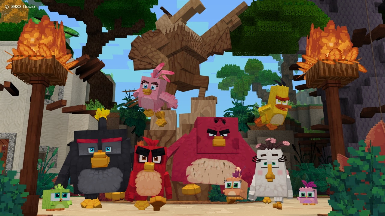 Для Minecraft вышло дополнение-кроссовер с Angry Birds - изображение обложка