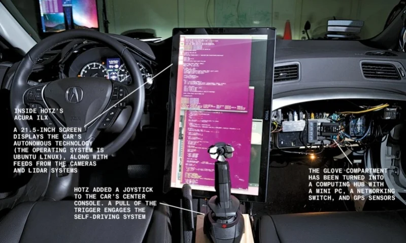 Хакер сделал самоуправляемый автомобиль за месяц - фото 1
