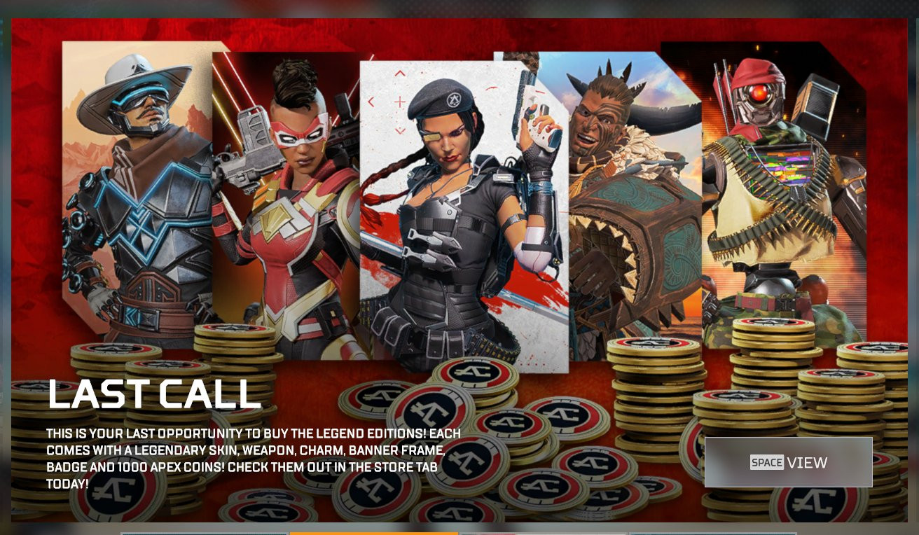 В следующем сезоне Apex Legends исчезнут наборы Legend Edition - изображение 1 В следующем сезоне Apex Legends исчезнут наборы Legend Edition - фото 1