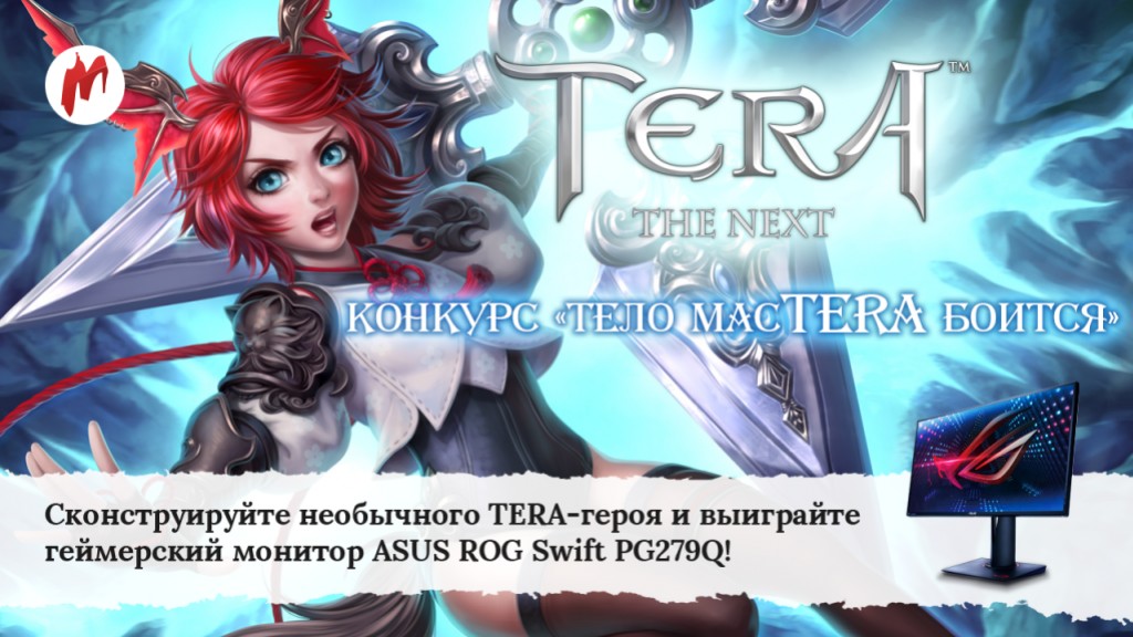 Создайте самого крутого героя TERA и выиграйте 27-дюймовый монитор ASUS! - изображение обложка