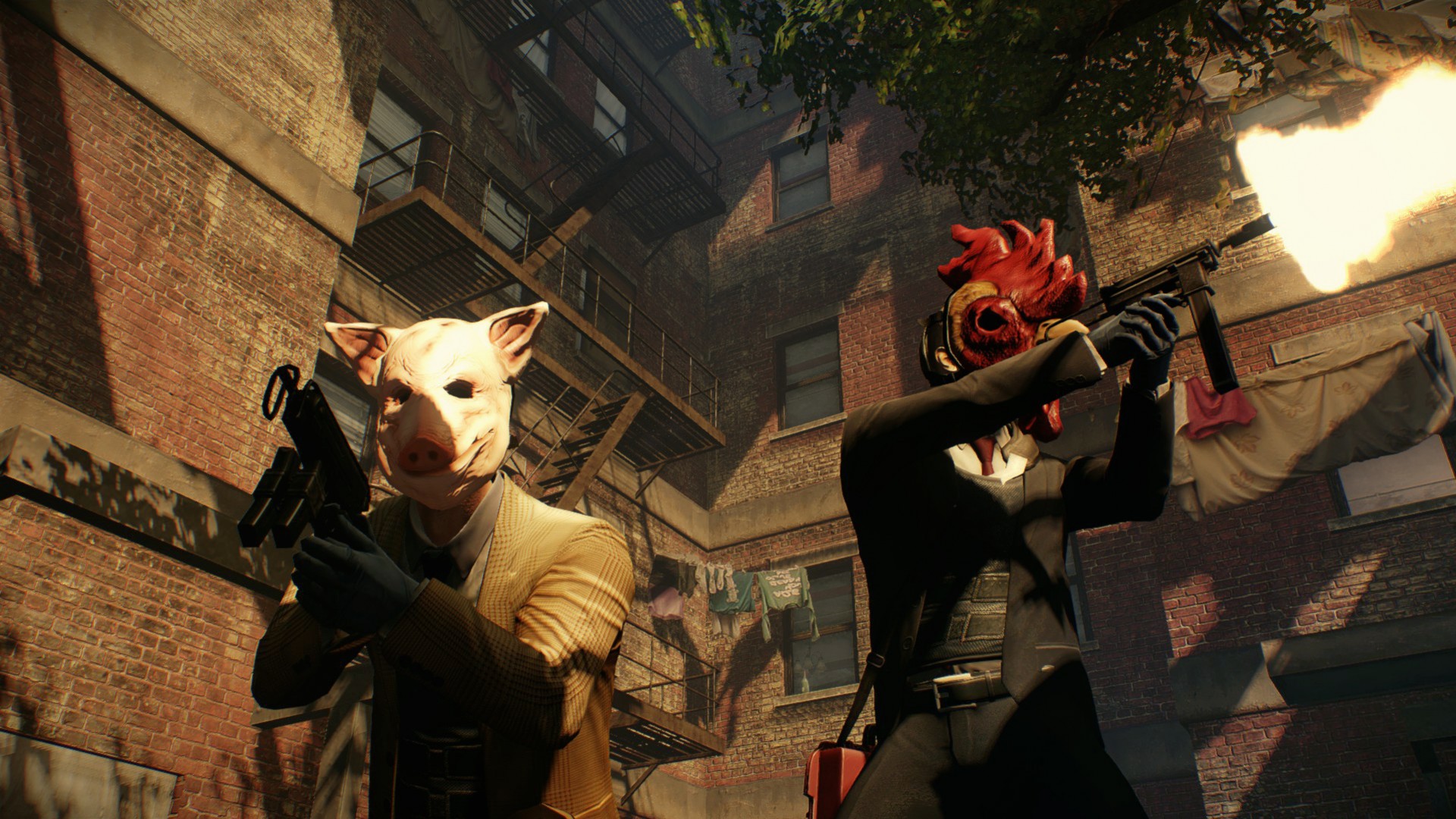 Payday 2 скрестили с Hotline Miami - изображение обложка