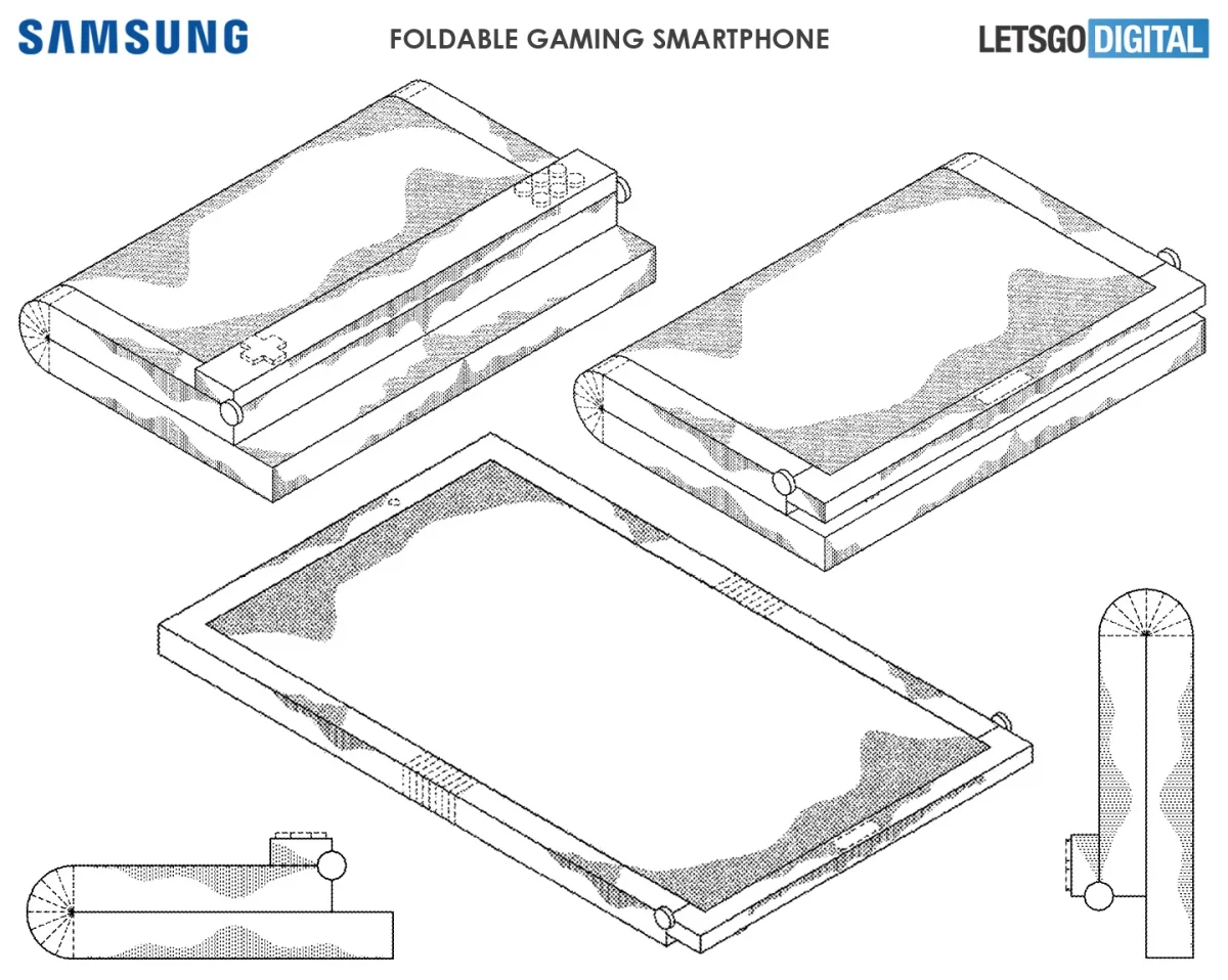 Samsung запатентовала складной игровой смартфон с гибким экраном - фото 1