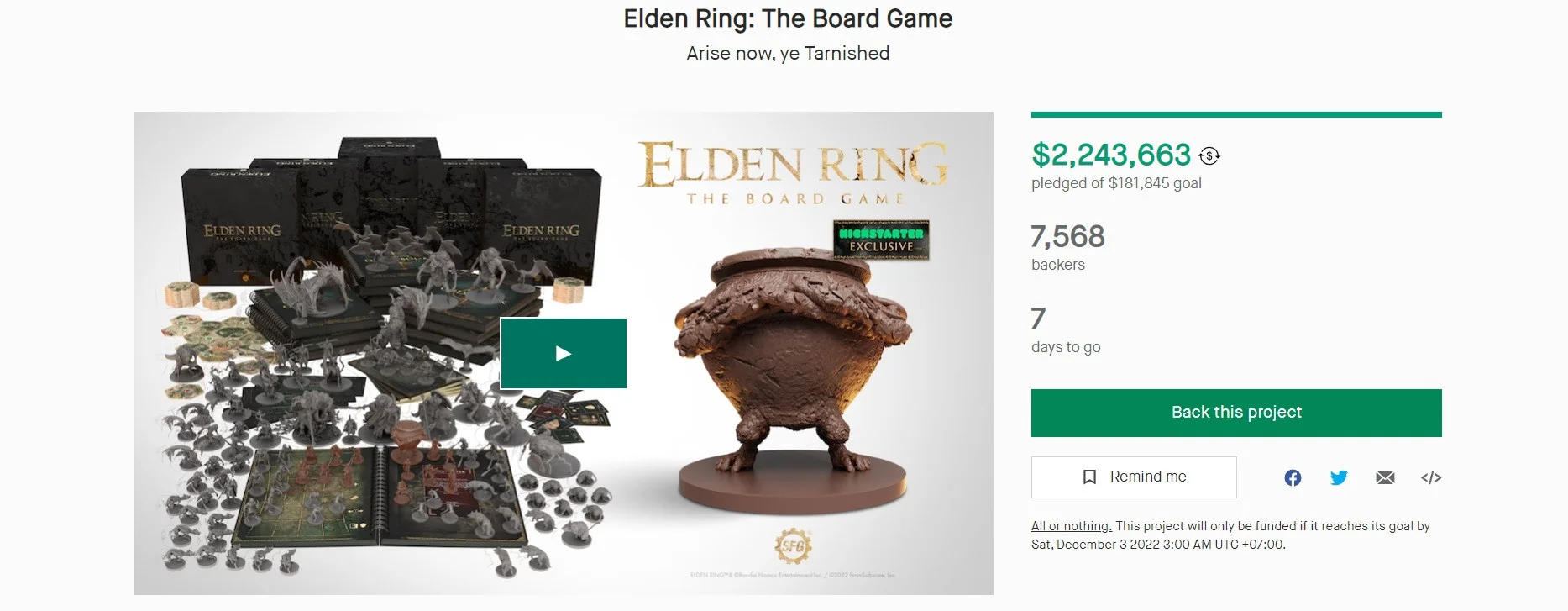 На настольную игру по Elden Ring собрали более 2 млн долларов за два дня - фото 1
