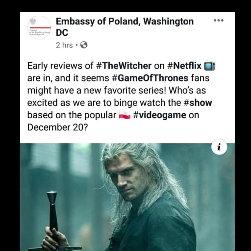 Польское посольство в США забыло, что «Ведьмака» написал Анджей Сапковский - фото 1