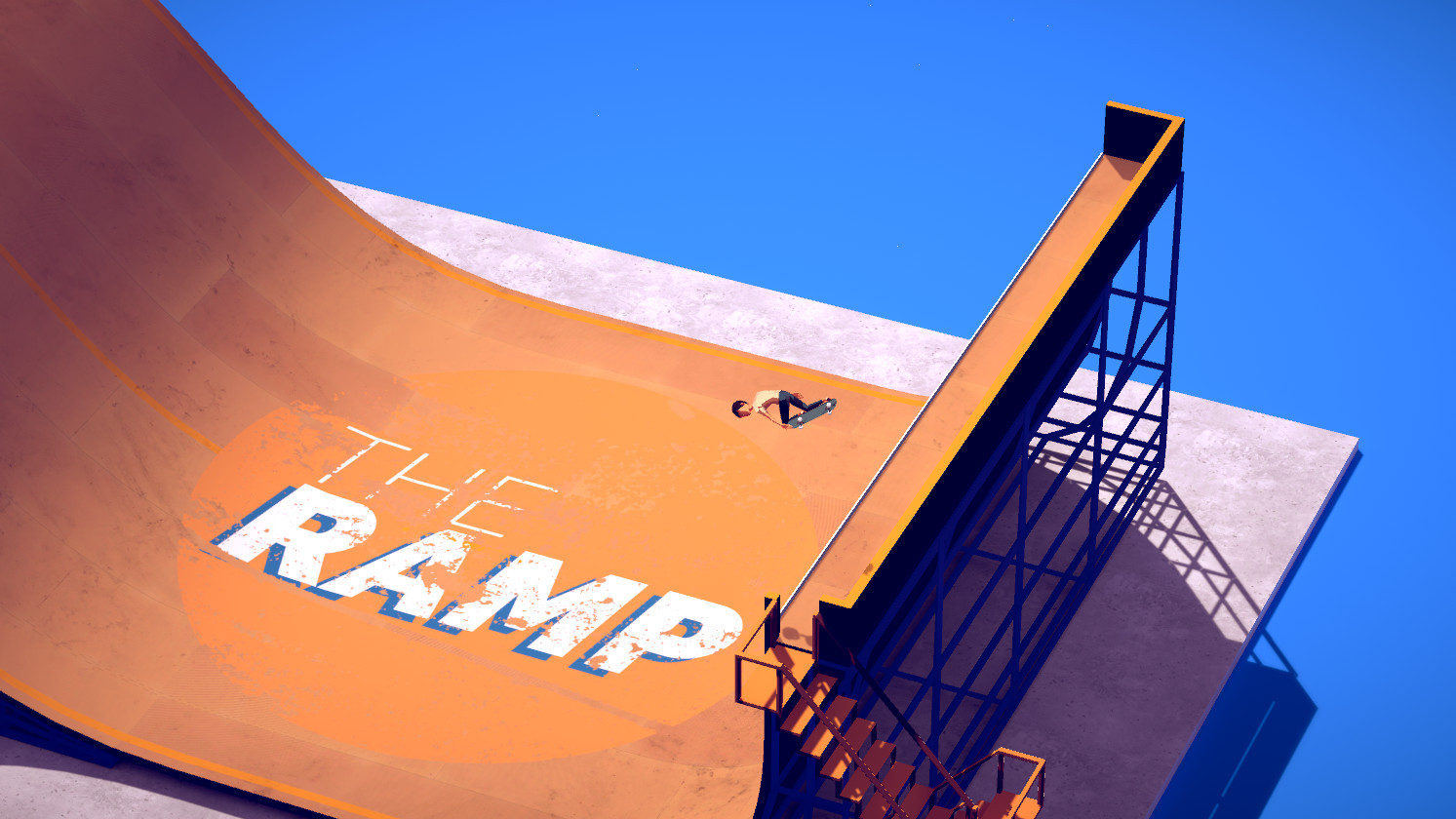 Минималистичный симулятор скейтбординга The Ramp вышел в Steam - изображение обложка