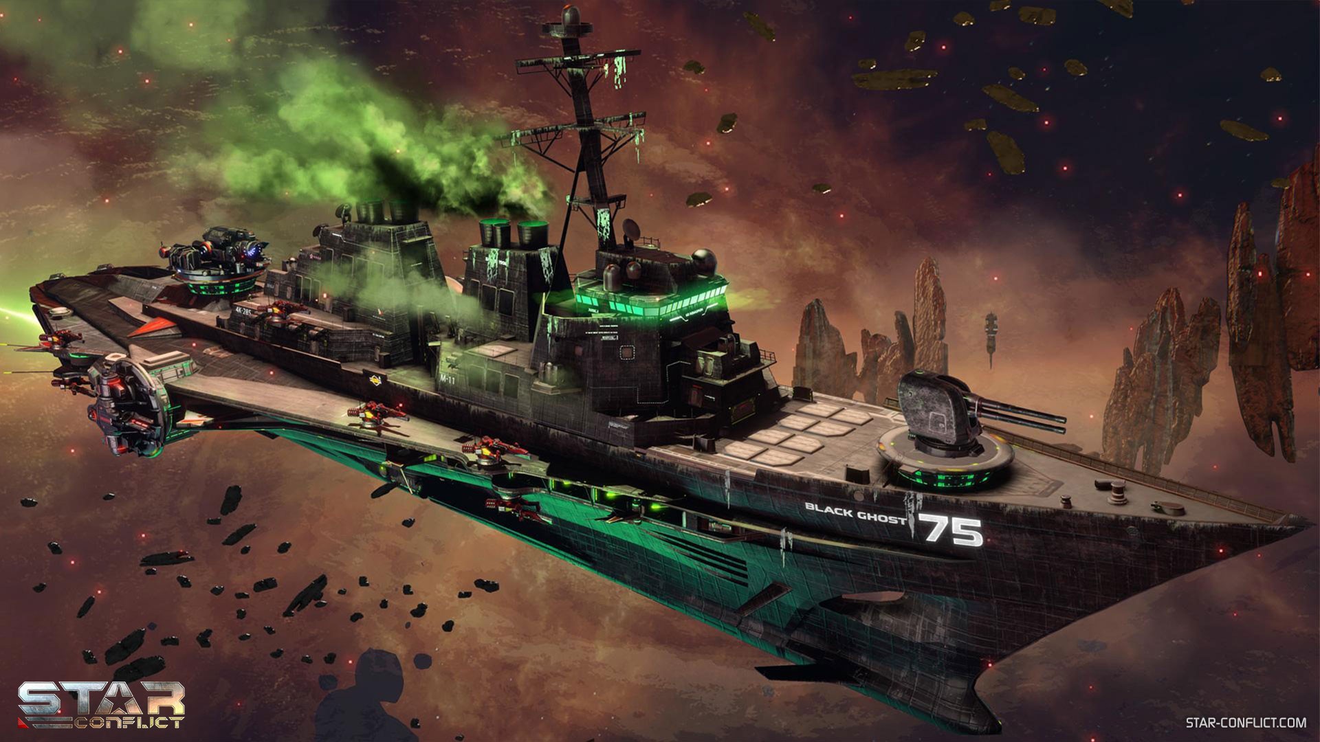 Корабль-призрак и тыквенные бомбы: в Star Conflict начался «Хэллоуин в космосе» - изображение 3 Корабль-призрак и тыквенные бомбы: в Star Conflict начался «Хэллоуин в космосе» - фото 3