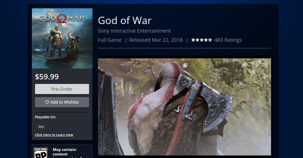 Утечка: God of War выйдет в конце марта следующего года - изображение 1 Утечка: God of War выйдет в конце марта следующего года - фото 1