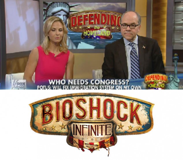 Телеканал Fox News позаимствовал логотип BioShock Infinite - изображение обложка