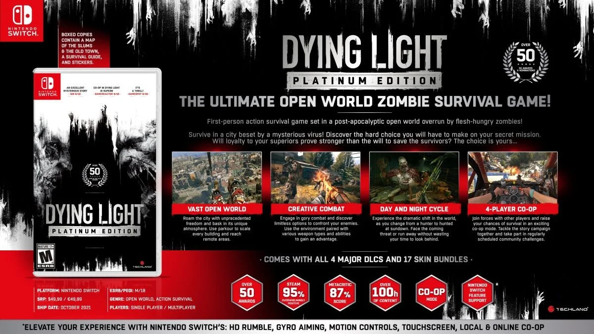 Платиновое издание Dying Light выпустят на Nintendo Switch - фото 1