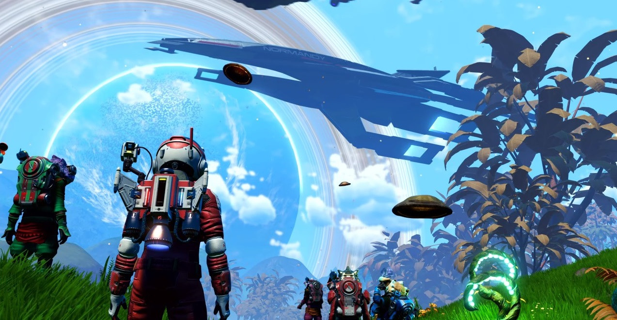 В No Man's Sky прилетела «Нормандия» из Mass Effect - изображение обложка