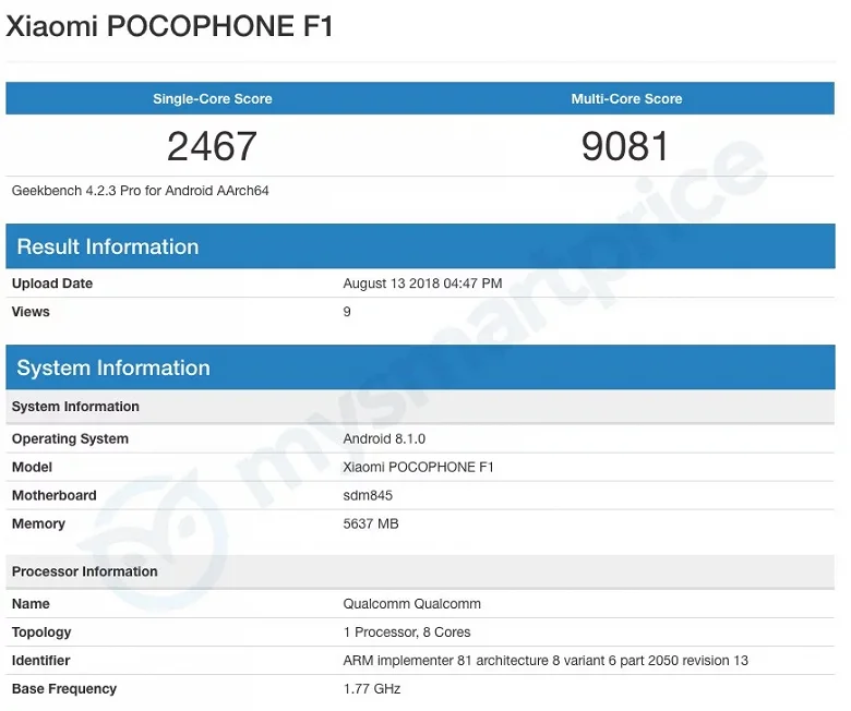 Смартфон Xiaomi Pocophone F1 «порвал» другие флагманы - фото 1