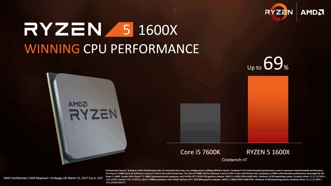 AMD анонсировала шести- и четырехъядерные процессоры Ryzen - фото 1
