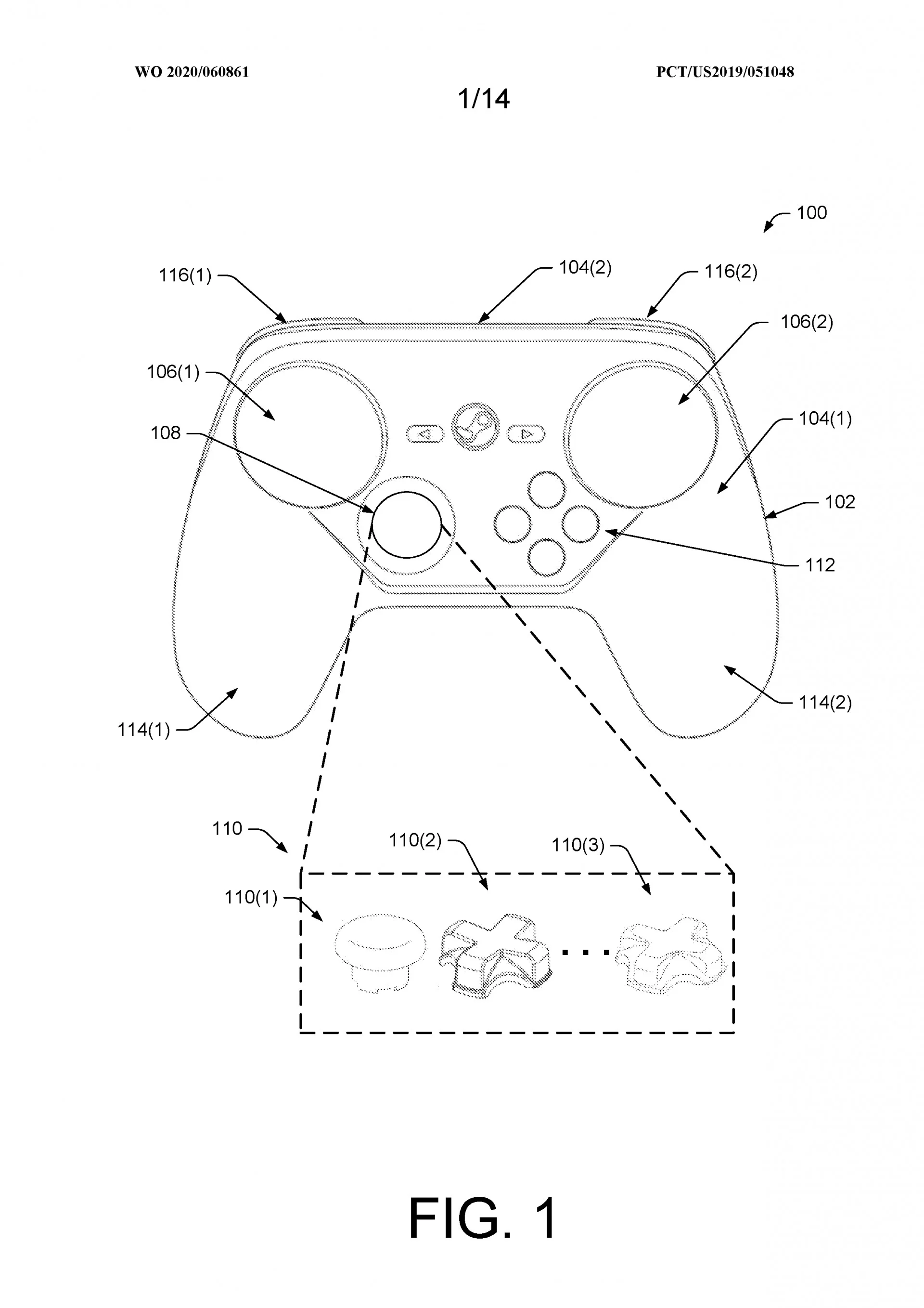 В новом патенте Valve описан Steam Controller со сменными стиками - фото 1