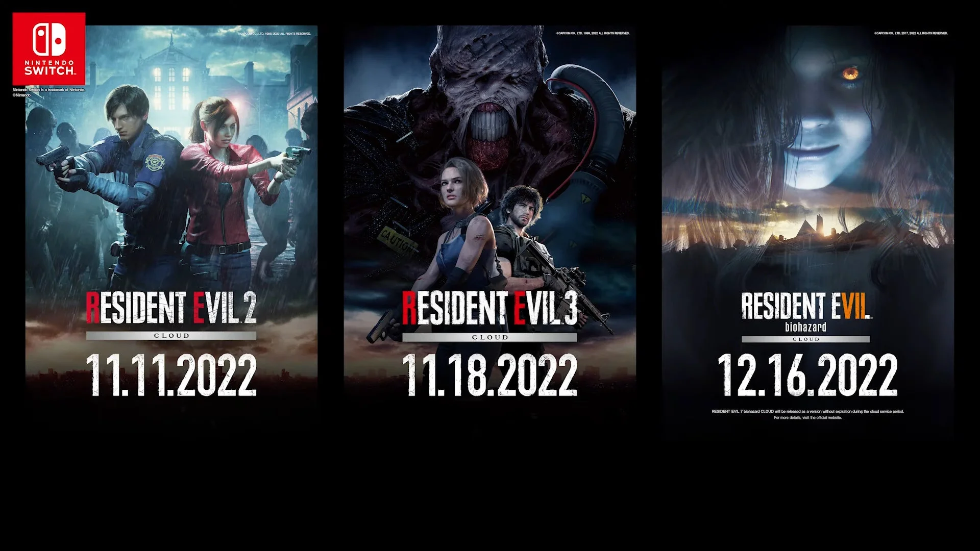 Облачные версии Resident Evil 2 и 3 выйдут на Nintendo Switch в ноябре, а RE7 — в декабре - фото 1