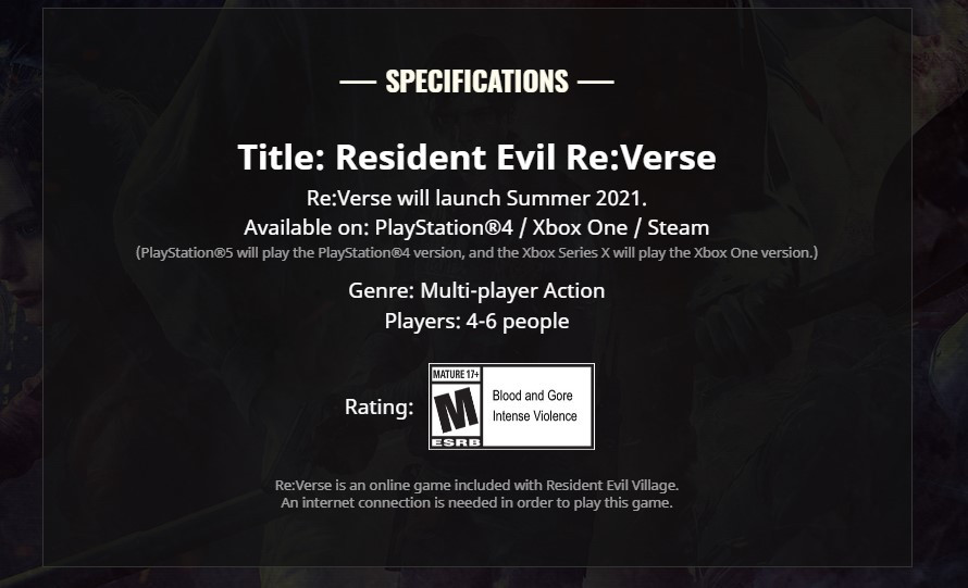 Resident Evil Re:Verse отложили до лета - изображение 1 Resident Evil Re:Verse отложили до лета - фото 1