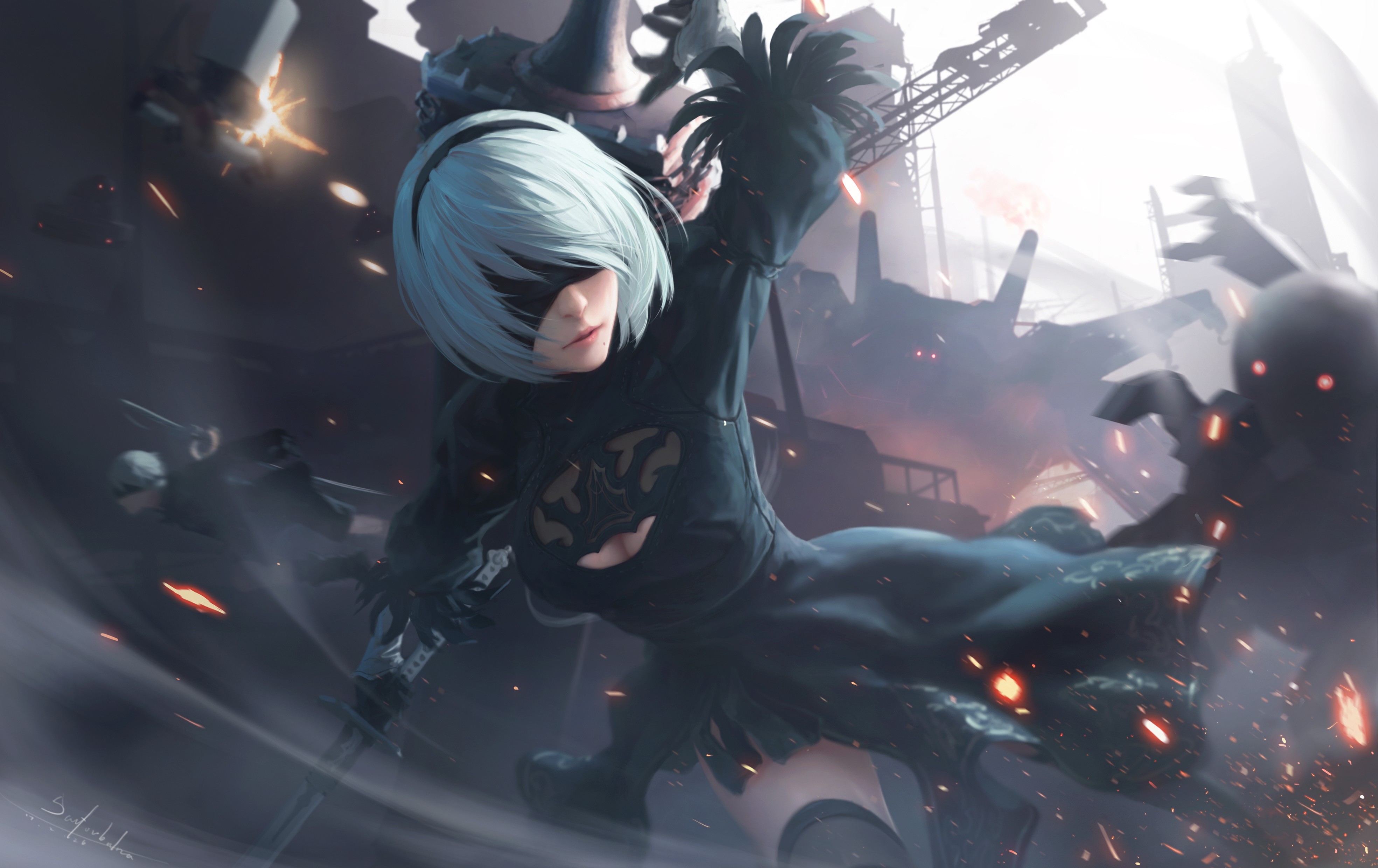 Главная героиня NieR: Automata станет новым гостевым персонажем SoulCalibur VI - изображение обложка