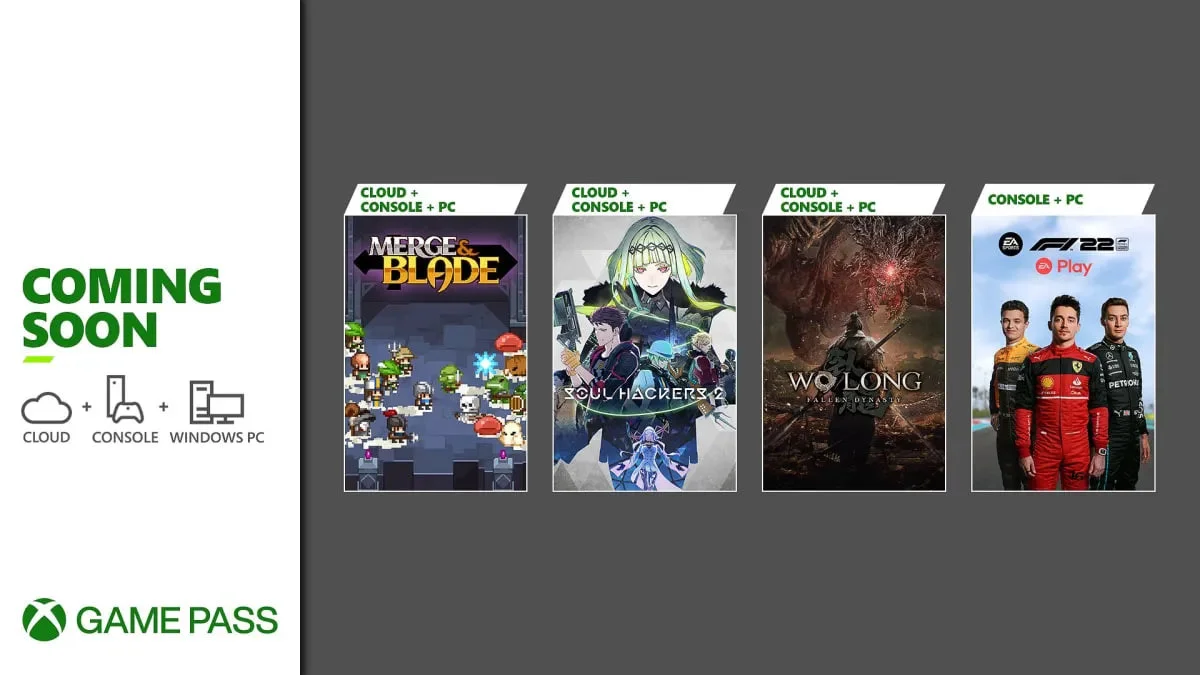 Скоро в Xbox Game Pass добавят Wo Long: Fallen Dynasty, Merge & Blade и F1 22 - фото 1