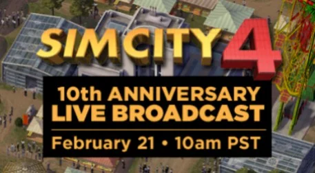Прямая трансляция празднования юбилея SimCity 4 - изображение обложка