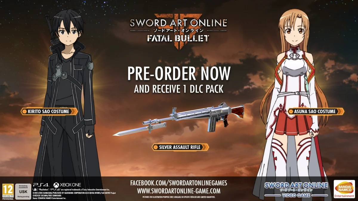 Sword Art Online: Fatal Bullet выйдет в Европе в феврале - фото 1