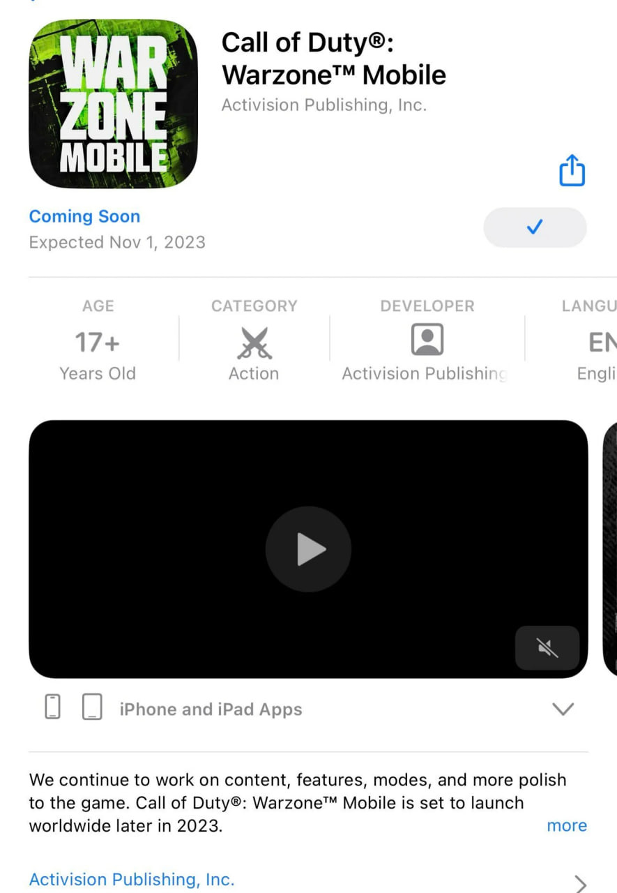 Релиз Call of Duty Warzone Mobile задерживается до ноября - изображение 1 Релиз Call of Duty Warzone Mobile задерживается до ноября - фото 1