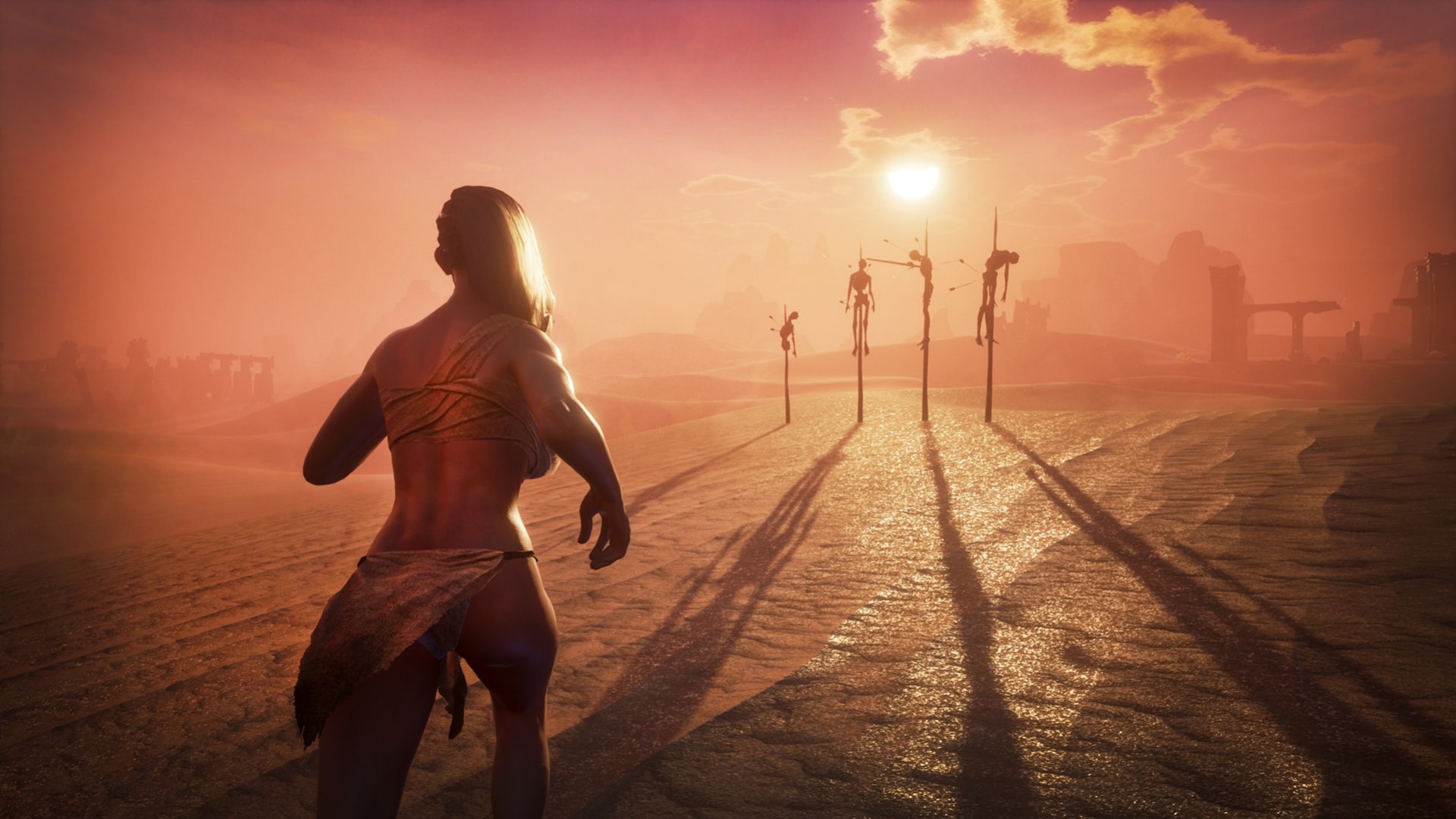 В новом трейлере Conan Exiles варвар спасает девушку - изображение обложка