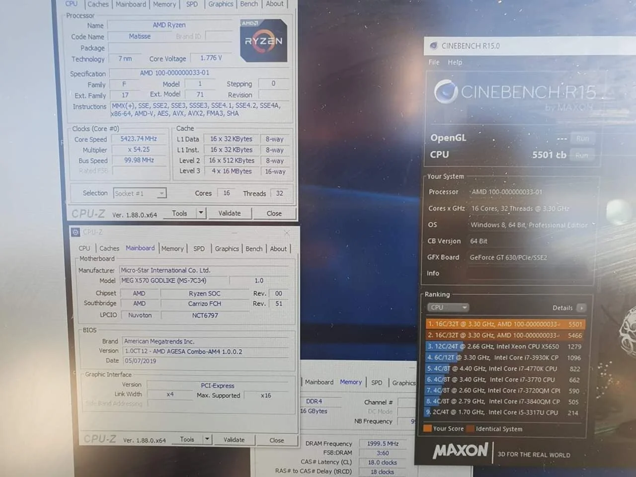 AMD Ryzen 9 3950X разогнали до 5,4 ГГц по всем ядрам - фото 1